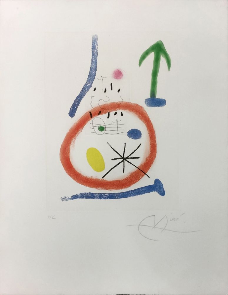 Etching And Aquatint Miró - CHEMIN DE RONDE III