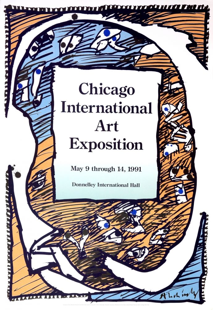 Poster Alechinsky - Chicago International Art Exposition