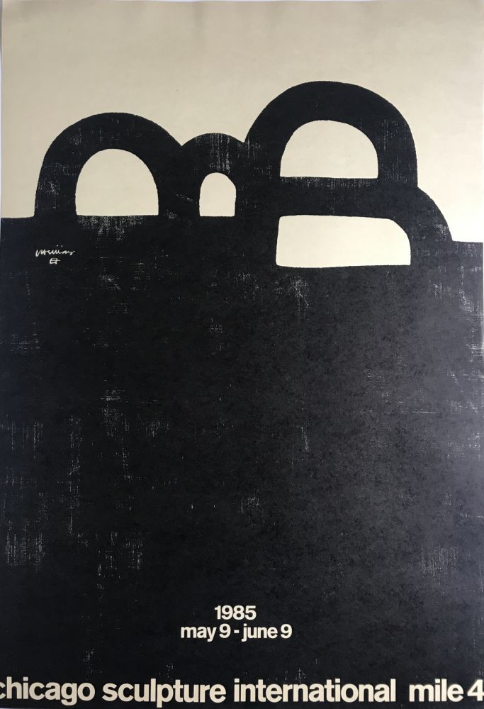 Poster Chillida - Chicago Sculpture international