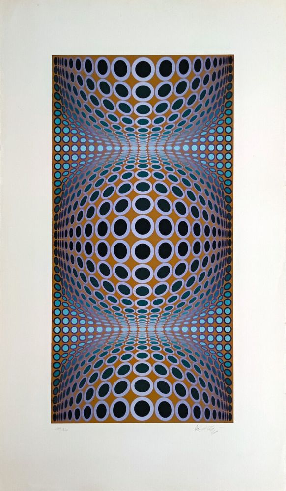 Screenprint Vasarely - Chiclau