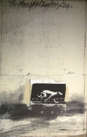 Lithograph Velickovic - Chien