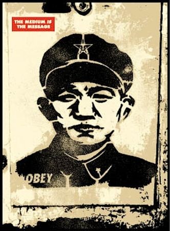 Screenprint Fairey - Chinese Stencil 