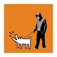 Screenprint Banksy - Choose Your Weapon - Dark Orange