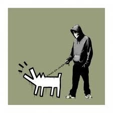 Screenprint Banksy - Choose Your Weapon - Olive