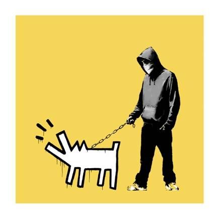Screenprint Banksy - Choose Your Weapon - Soft Yellow