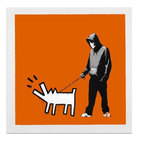 Screenprint Banksy - Choose your weapon (orange)