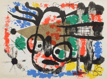 Lithograph Miró - Chouette