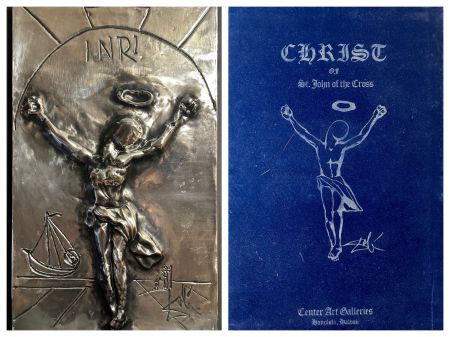 Multiple Dali - Christ of St. John on The Cross silver Bas Relief