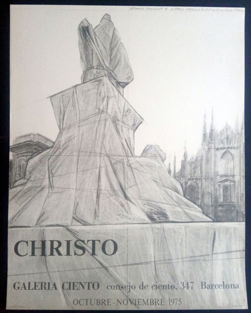 Poster Christo - Christo - Galeria Ciento 1975