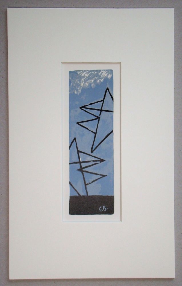Lithograph Braque (After) - Ciel Gris II.