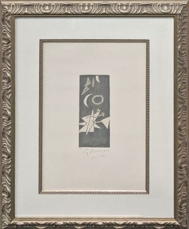 Lithograph Braque - CIEL GRIS II