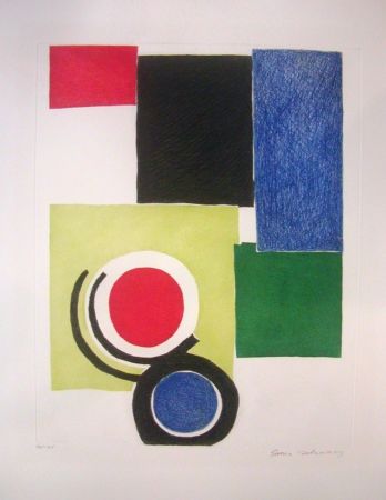 Etching Delaunay - Circle Composition
