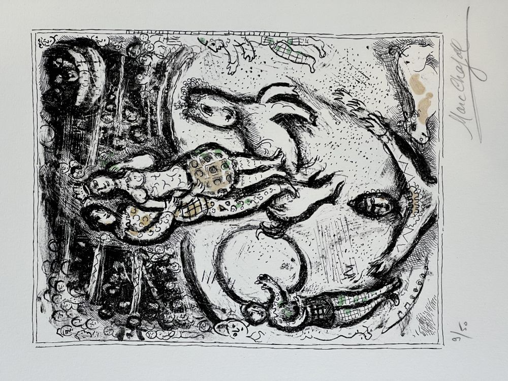 Lithograph Chagall - CIRQUE