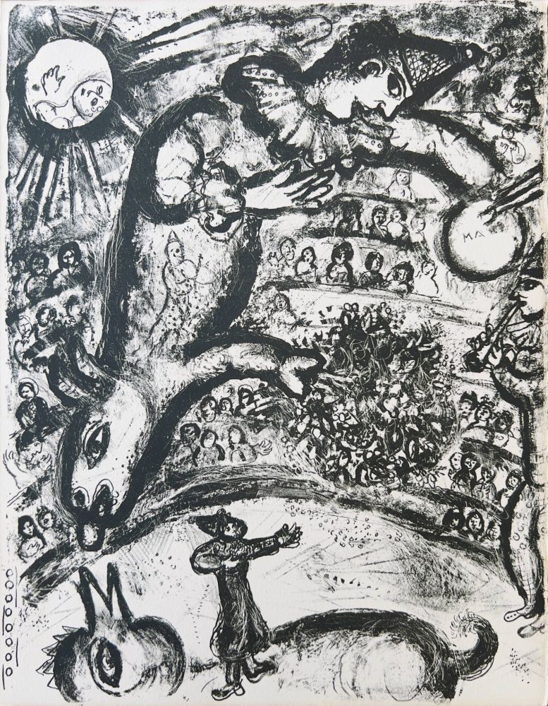 Lithograph Chagall - Cirque