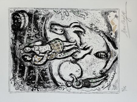 Lithograph Chagall - Cirque