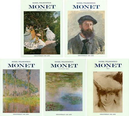 Illustrated Book Monet - CLAUDE MONET. CATALOGUE RAISONNÉ (Peintures, pastels et dessins). 5 volumes. 1974-1991