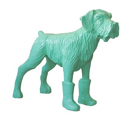 Multiple Sweetlove - Cloned pistachio dog with plastic boots