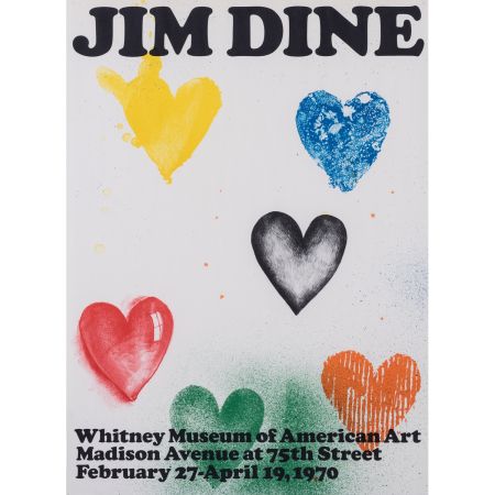 Poster Dine - Coeurs pour le Whitney