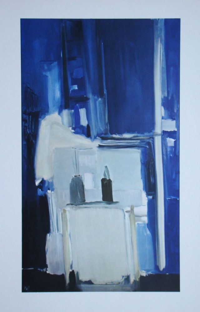 Offset De Stael - Coin d'atelier, fond bleu