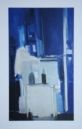Offset De Stael - Coin d'atelier, fond bleu