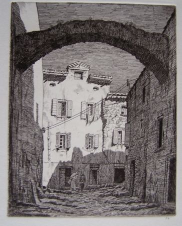 Etching Strang - Collioure