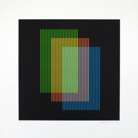 Lithograph Cruz-Diez - Color aditivo Ramblas 1963-2011	