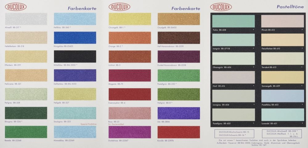 Screenprint Hirst - Colour chart, glitter (H3)