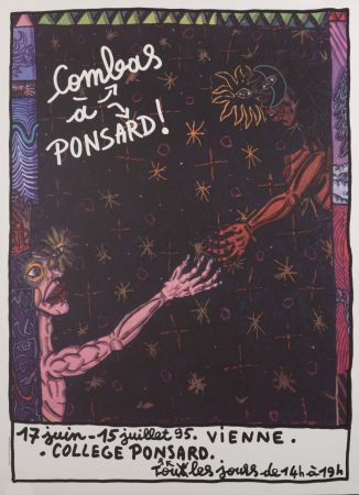 Lithograph Combas - Combas à Ponsard !, 1995