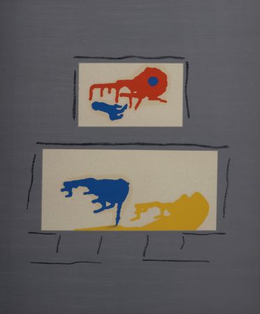 Lithograph Ernst - Comme midi fume un verre, 1969