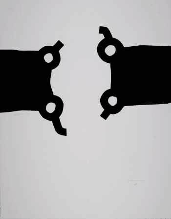 Screenprint Chillida - Competition and Harmony, 1988 - Hand-signed!