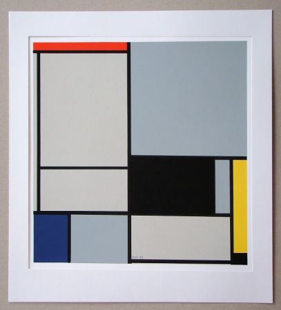 Screenprint Mondrian - Compositie - 1921