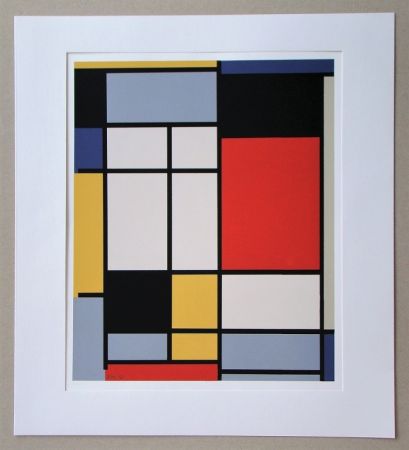 Screenprint Mondrian - Compositie - 1921