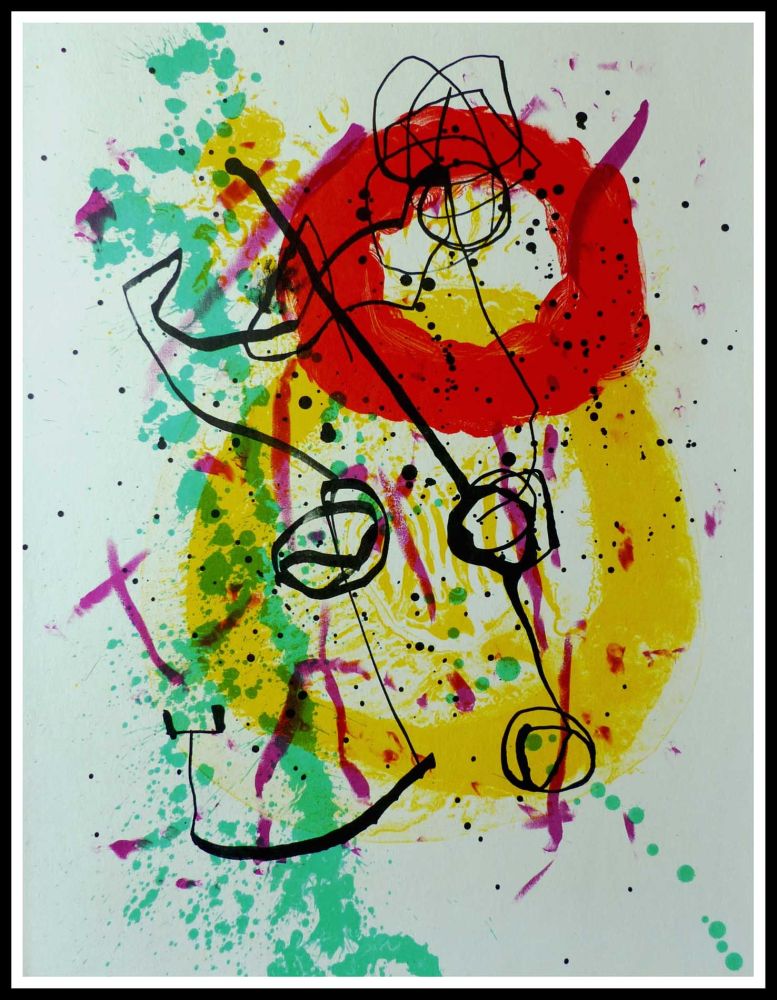 Lithograph Miró - COMPOSITION 