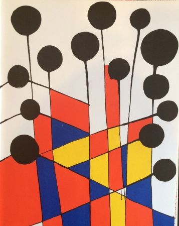 Lithograph Calder - Composition