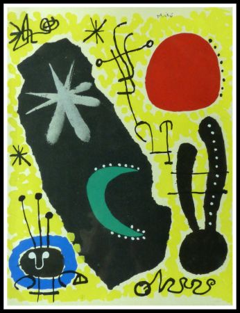 Pochoir Miró - COMPOSITION 
