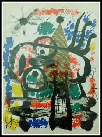 Lithograph Miró - COMPOSITION