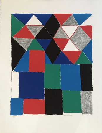 Lithograph Delaunay - Composition 