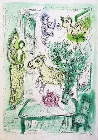 Etching Chagall - Composition