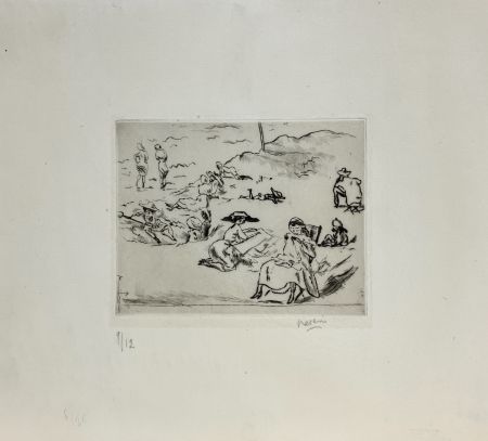 Etching Pascin - Composition