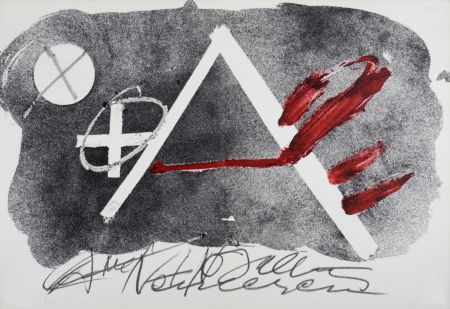 Lithograph Tàpies - Composition