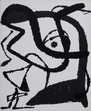 Woodcut Miró - Composition