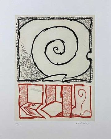Etching Alechinsky - Composition
