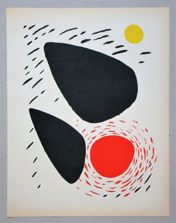 Lithograph Calder - Composition