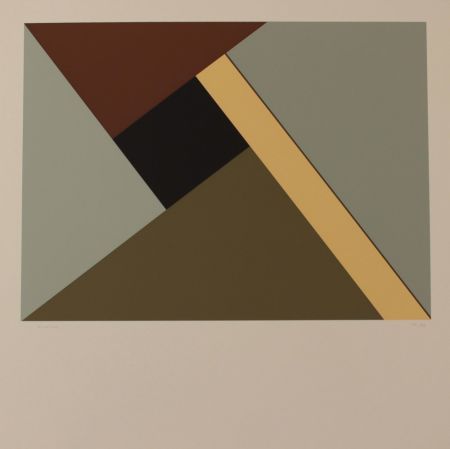Lithograph Heurtaux - COMPOSITION - EXACTA FROM CONSTRUCTIVISM TO SYSTEMATIC ART 1918-1985