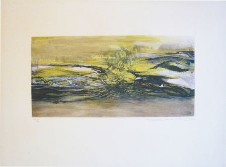 Etching And Aquatint Zao - Composition 171