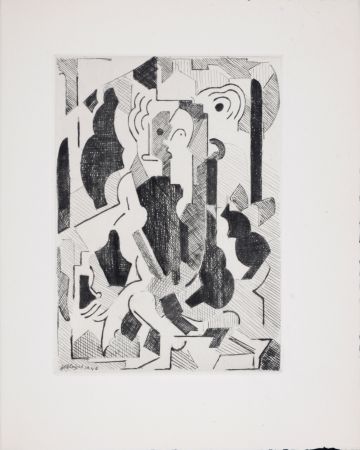 Etching Gleizes - Composition, 1947