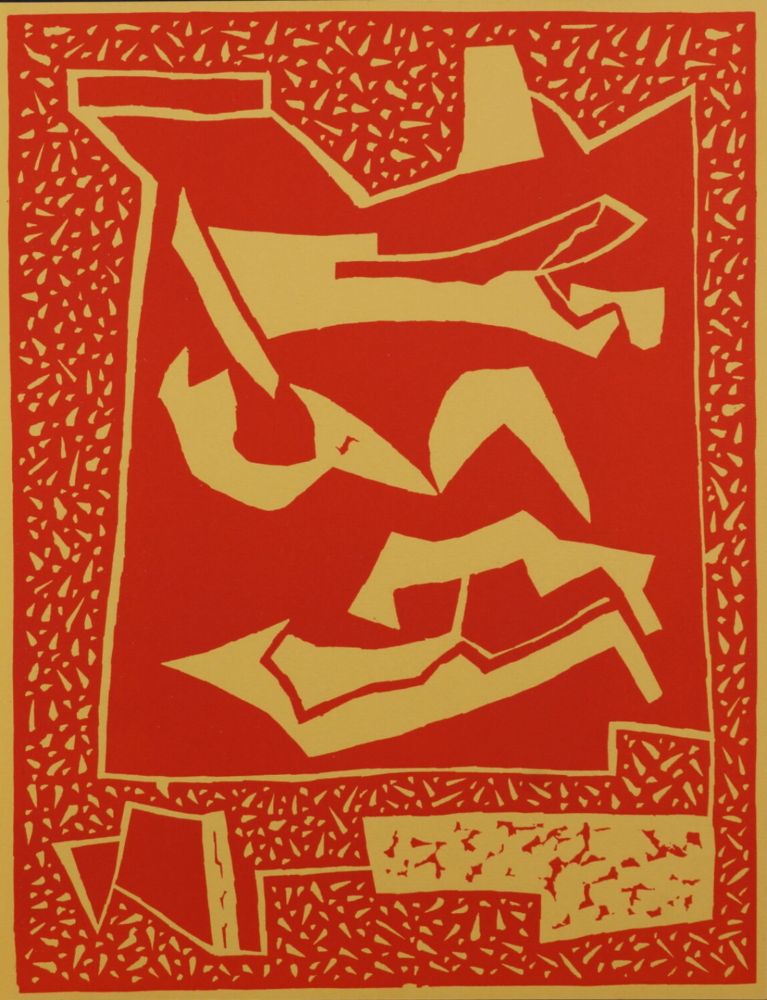 Woodcut Magnelli - Composition, 1959