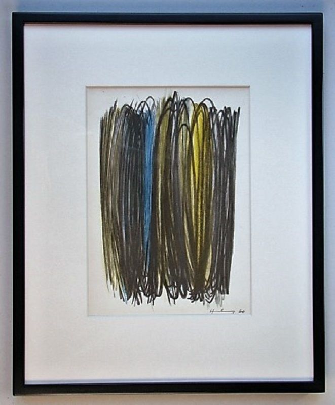 人気新品Hans Hartung、COMPOSITION、海外版超希少レゾネ、新品額付、fan 抽象画