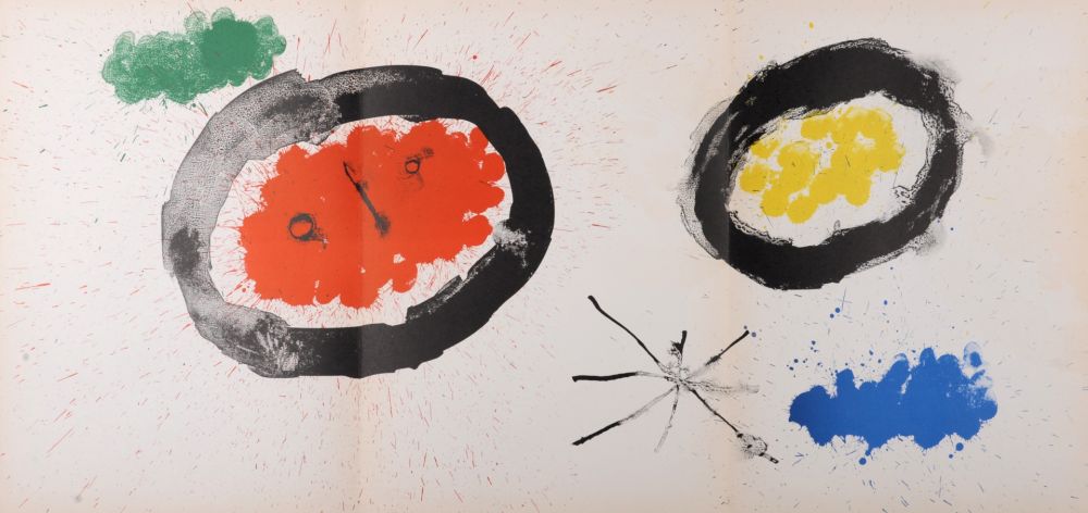 Lithograph Miró - Composition, 1961