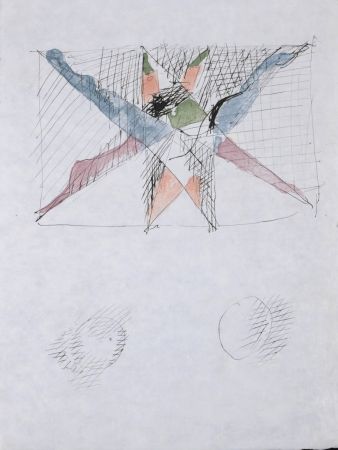 Etching Villon - Composition, 1962